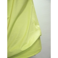 Bluzeczka krótki rękaw z lejącym dekoltem typu woda - seledynowa